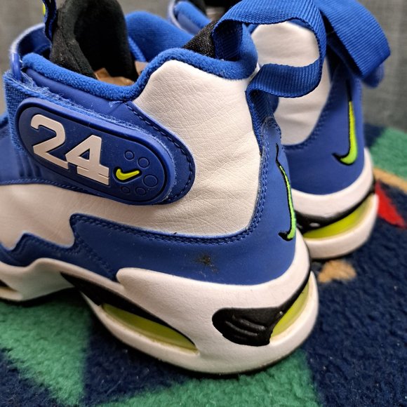 Nike Air Griffey Max 1 GS Varsity Royal Blue Volt DJ5162-400- 5.5Y Kids - Picture 5 of 16